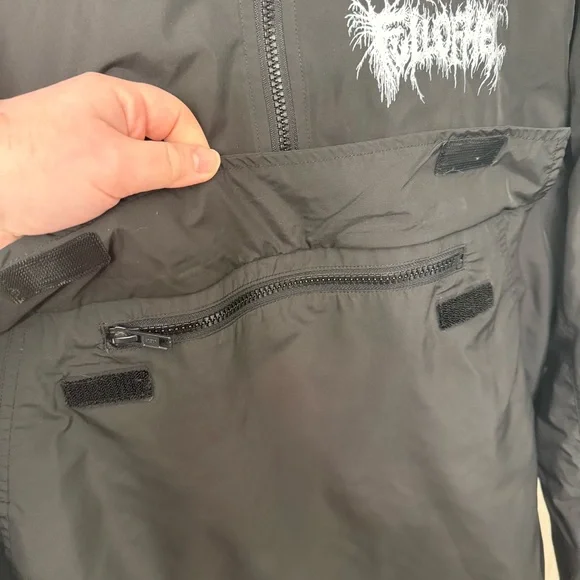 FULL OF HELL metal band 3/4 zip windbreaker raincoat - Picture 6 of 9